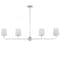 Maxim Lighting Bristol 4-Light Linear Chandelier 12097SWSN - alternate 1